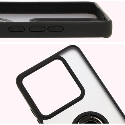 Kup Etui s úchytem na prst Bizon Case Hybrid Ring pro Xiaomi 14T Pro kouřové s černým rámečkem - BIZ6921 - {ean13} - Sklep Home Screen