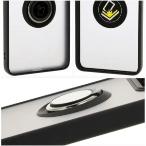 Kup Etui z uchwytem na palec Bizon Case Hybrid Ring do Xiaomi 14T Pro przydymione z czarną ramką - BIZ6921 - {ean13} - Sklep Home Screen