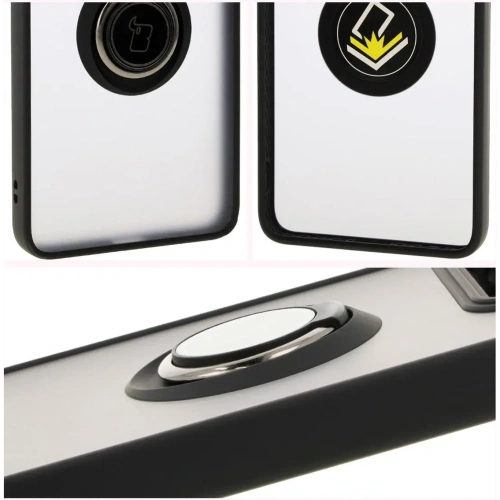 Kup Etui s úchytem na prst Bizon Case Hybrid Ring pro Xiaomi 14T Pro kouřové s černým rámečkem - BIZ6921 - {ean13} - Sklep Home Screen