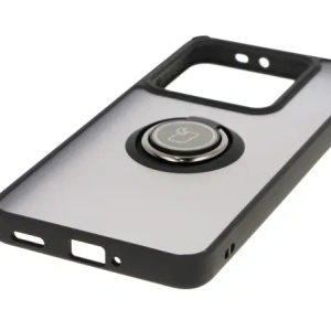 Kup Etui z uchwytem na palec Bizon Case Hybrid Ring do Xiaomi 14T Pro przydymione z czarną ramką - BIZ6921 - {ean13} - Sklep Home Screen