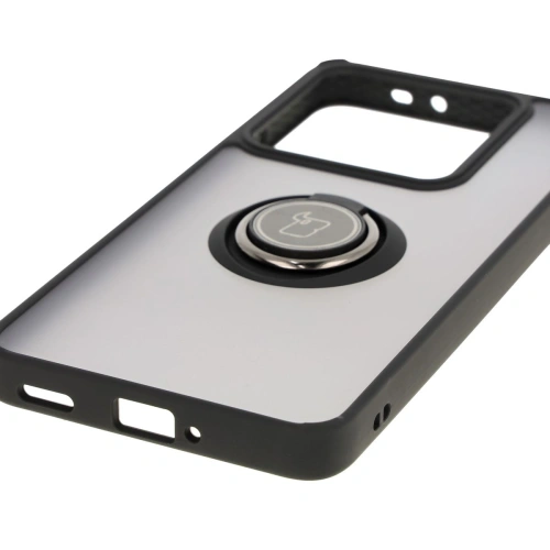Kup Etui s úchytem na prst Bizon Case Hybrid Ring pro Xiaomi 14T Pro kouřové s černým rámečkem - BIZ6921 - {ean13} - Sklep Home Screen