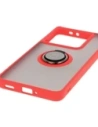 Kup Etui s úchytem na prst Bizon Case Hybrid Ring pro Xiaomi 14T Pro kouřové s červeným rámečkem - BIZ6922 - {ean13} - Sklep Home Screen