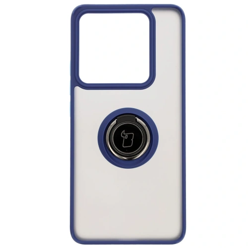 Kup Bizon Case Hybrid Ring Xiaomi 14T Pro fumuriu cu un cadru bleu marin - BIZ6923 - {ean13} - Sklep Home Screen