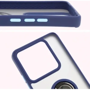 Kup Etui z uchwytem na palec Bizon Case Hybrid Ring do Xiaomi 14T Pro przydymione z granatową ramką - BIZ6923 - {ean13} - Sklep Home Screen