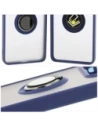 Kup Bizon Case Hybrid Ring Xiaomi 14T Pro fumuriu cu un cadru bleu marin - BIZ6923 - {ean13} - Sklep Home Screen