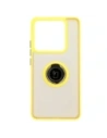 Kup Etui s úchopem na prst Bizon Case Hybrid Ring do Xiaomi 14T Pro kouřové s žlutým rámečkem - BIZ6925 - {ean13} - Sklep Home Screen