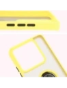Kup Etui s úchopem na prst Bizon Case Hybrid Ring do Xiaomi 14T Pro kouřové s žlutým rámečkem - BIZ6925 - {ean13} - Sklep Home Screen