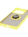 Kup Etui s úchopem na prst Bizon Case Hybrid Ring do Xiaomi 14T Pro kouřové s žlutým rámečkem - BIZ6925 - {ean13} - Sklep Home Screen