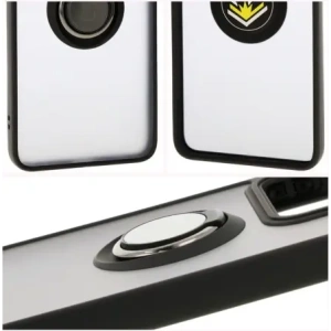 Kup Etui z uchwytem na palec Bizon Case Hybrid Ring do Xiaomi 14T przydymione z czarną ramką - BIZ6927 - {ean13} - Sklep Home Screen