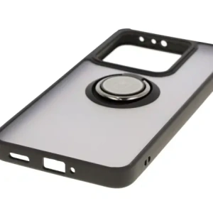Kup Etui z uchwytem na palec Bizon Case Hybrid Ring do Xiaomi 14T przydymione z czarną ramką - BIZ6927 - {ean13} - Sklep Home Screen