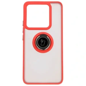 Kup Etui z uchwytem na palec Bizon Case Hybrid Ring do Xiaomi 14T przydymione z czerwoną ramką - BIZ6928 - {ean13} - Sklep Home Screen