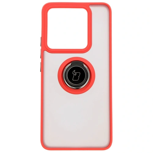 Buy Bizon Case Hybrid Ring Xiaomi 14T smoky with a red frame - BIZ6928 - {ean13} - Home Screen Store Europe