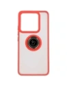 Buy Bizon Case Hybrid Ring Xiaomi 14T smoky with a red frame - BIZ6928 - {ean13} - Home Screen Store Europe