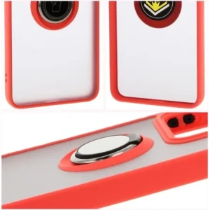 Kup Etui z uchwytem na palec Bizon Case Hybrid Ring do Xiaomi 14T przydymione z czerwoną ramką - BIZ6928 - {ean13} - Sklep Home Screen