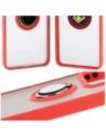Buy Bizon Case Hybrid Ring Xiaomi 14T smoky with a red frame - BIZ6928 - {ean13} - Home Screen Store Europe