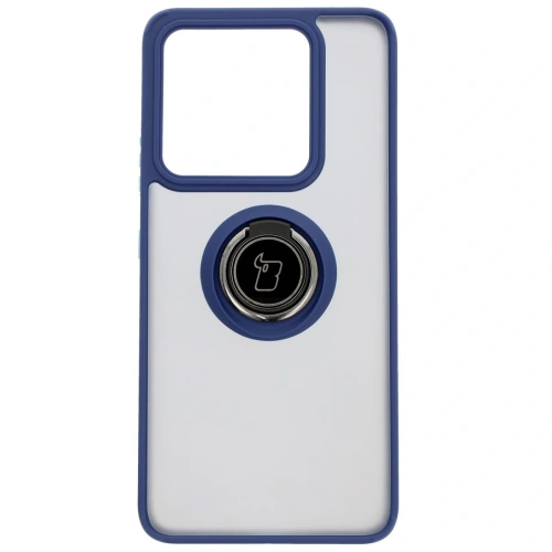 Kup Bizon Case Hybrid Ring Xiaomi 14T fumuriu cu un cadru albastru închis - BIZ6929 - {ean13} - Sklep Home Screen
