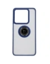 Buy Bizon Case Hybrid Ring Xiaomi 14T smoky with a navy blue frame - BIZ6929 - {ean13} - Home Screen Store Europe