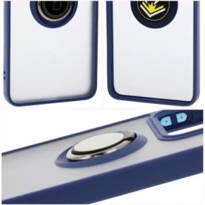 Kup Etui z uchwytem na palec Bizon Case Hybrid Ring do Xiaomi 14T przydymione z granatową ramką - BIZ6929 - {ean13} - Sklep Home Screen