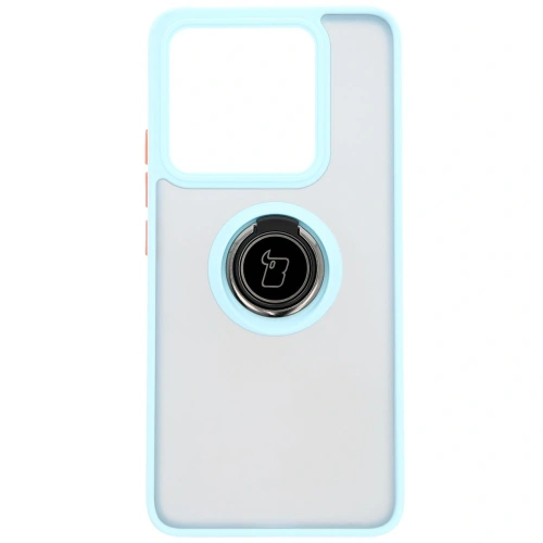 Kup Bizon Case Hybrid Ring Xiaomi 14T rauchig mit einem hellblauen Rahmen - BIZ6930 - {ean13} - Sklep Home Screen