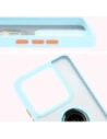Kup Bizon Case Hybrid Ring Xiaomi 14T rauchig mit einem hellblauen Rahmen - BIZ6930 - {ean13} - Sklep Home Screen
