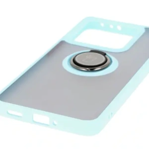 Kup Etui z uchwytem na palec Bizon Case Hybrid Ring do Xiaomi 14T przydymione z jasnoniebieską ramką - BIZ6930 - {ean13} - Sklep Home Screen