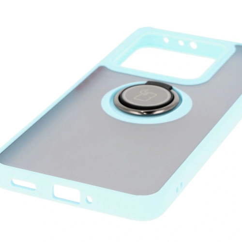 Kup Bizon Case Hybrid Ring Xiaomi 14T rauchig mit einem hellblauen Rahmen - BIZ6930 - {ean13} - Sklep Home Screen