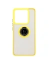 Buy Bizon Case Hybrid Ring Xiaomi 14T smoky with a yellow frame - BIZ6931 - {ean13} - Home Screen Store Europe