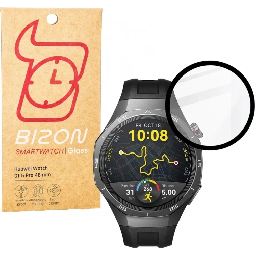 Kup Bizon Glas Uhr Edge Hybrid Huawei Uhr GT 5 Pro 46 mm schwarz - BIZ6932 - {ean13} - Sklep Home Screen