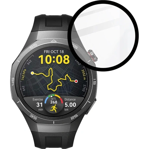 Kup Bizon Glas Uhr Edge Hybrid Huawei Uhr GT 5 Pro 46 mm schwarz - BIZ6932 - {ean13} - Sklep Home Screen