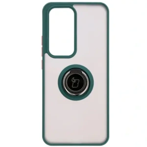Buy Bizon Case Hybrid Ring Oppo Reno 12 smoky with a dark green frame - BIZ6935 - {ean13} - Home Screen Store Europe