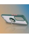 Kup Bizon Case Hybrid Ring Oppo Reno 12 rauchig mit einem dunkelgrünen Rahmen - BIZ6935 - {ean13} - Sklep Home Screen