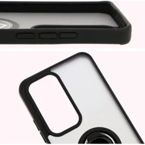 Kup Etui z uchwytem na palec Bizon Case Hybrid Ring do Oppo Reno 12 przydymione z czarną ramką - BIZ6936 - {ean13} - Sklep Home Screen