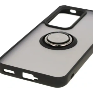 Kup Etui z uchwytem na palec Bizon Case Hybrid Ring do Oppo Reno 12 przydymione z czarną ramką - BIZ6936 - {ean13} - Sklep Home Screen