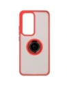 Buy Bizon Case Hybrid Ring Oppo Reno 12 smoky with a red frame - BIZ6937 - {ean13} - Home Screen Store Europe