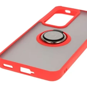 Kup Etui z uchwytem na palec Bizon Case Hybrid Ring do Oppo Reno 12 przydymione z czerwoną ramką - BIZ6937 - {ean13} - Sklep Home Screen