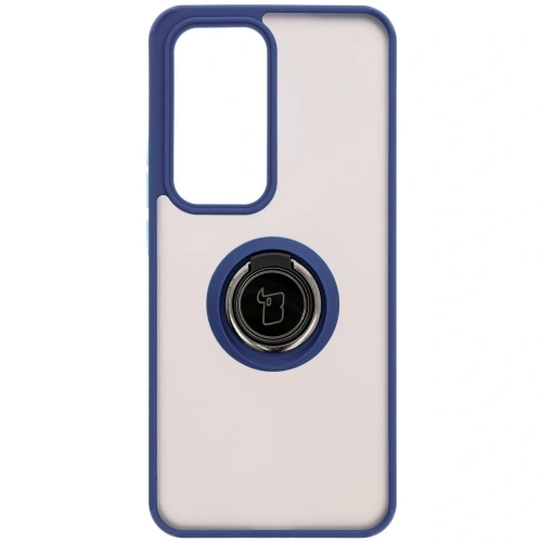 Kup Etui s úchytem na prst Bizon Case Hybrid Ring pro Oppo Reno 12 kouřové s modrým rámečkem - BIZ6938 - {ean13} - Sklep Home Screen