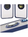 Kup Etui s úchytem na prst Bizon Case Hybrid Ring pro Oppo Reno 12 kouřové s modrým rámečkem - BIZ6938 - {ean13} - Sklep Home Screen
