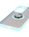 Kup Etui s úchopem na prst Bizon Case Hybrid Ring pro Oppo Reno 12 kouřové s světle modrým rámečkem. - BIZ6939 - {ean13} - Sklep Home Screen