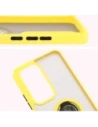 Buy Bizon Case Hybrid Ring Oppo Reno 12 smoky with a yellow frame - BIZ6940 - {ean13} - Home Screen Store Europe