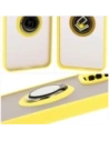 Buy Bizon Case Hybrid Ring Oppo Reno 12 smoky with a yellow frame - BIZ6940 - {ean13} - Home Screen Store Europe