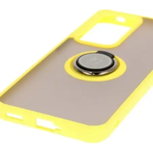 Kup Etui z uchwytem na palec Bizon Case Hybrid Ring do Oppo Reno 12 przydymione z żółtą ramką - BIZ6940 - {ean13} - Sklep Home Screen