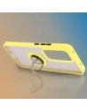 Buy Bizon Case Hybrid Ring Oppo Reno 12 smoky with a yellow frame - BIZ6940 - {ean13} - Home Screen Store Europe