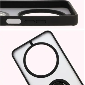 Kup Bizon Case Hybrid Ring Xiaomi Redmi 14C 4G / POCO C75 füstös fekete kerettel - BIZ6942 - {ean13} - Sklep Home Screen