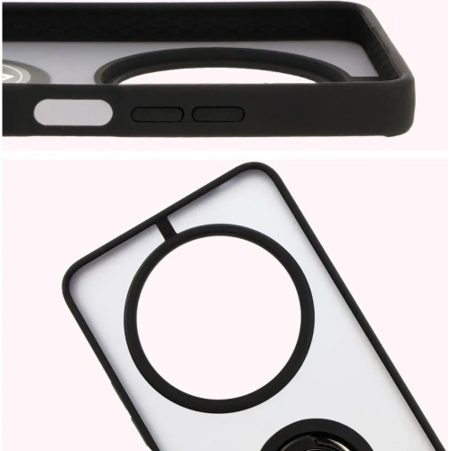 Kup Bizon Case Hybrid Ring Xiaomi Redmi 14C 4G / POCO C75 fumuriu cu un cadru negru - BIZ6942 - {ean13} - Sklep Home Screen