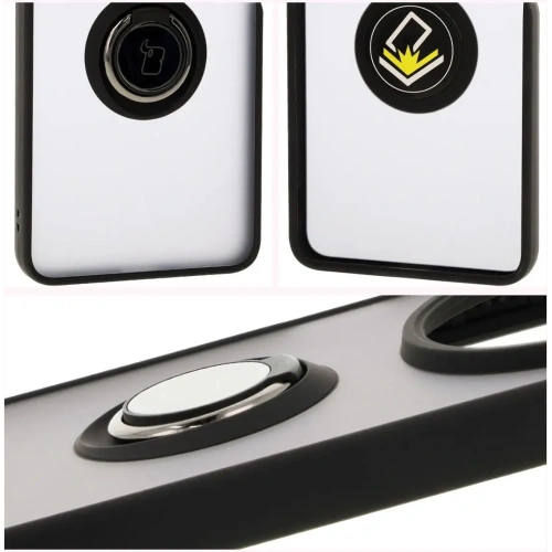 Kup Bizon Case Hybrid Ring Xiaomi Redmi 14C 4G / POCO C75 fumuriu cu un cadru negru - BIZ6942 - {ean13} - Sklep Home Screen
