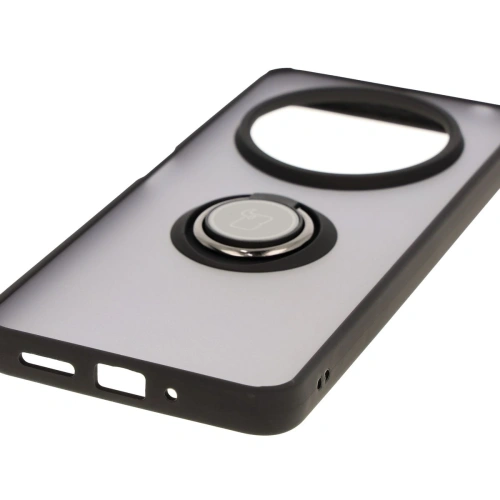 Kup Bizon Case Hybrid Ring Xiaomi Redmi 14C 4G / POCO C75 fumuriu cu un cadru negru - BIZ6942 - {ean13} - Sklep Home Screen
