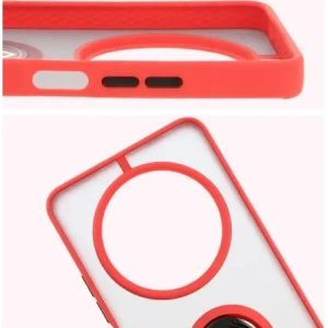 Kup Bizon Case Hybrid Ring Xiaomi Redmi 14C 4G / POCO C75 füstös piros kerettel - BIZ6943 - {ean13} - Sklep Home Screen