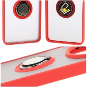 Kup Bizon Case Hybrid Ring Xiaomi Redmi 14C 4G / POCO C75 füstös piros kerettel - BIZ6943 - {ean13} - Sklep Home Screen