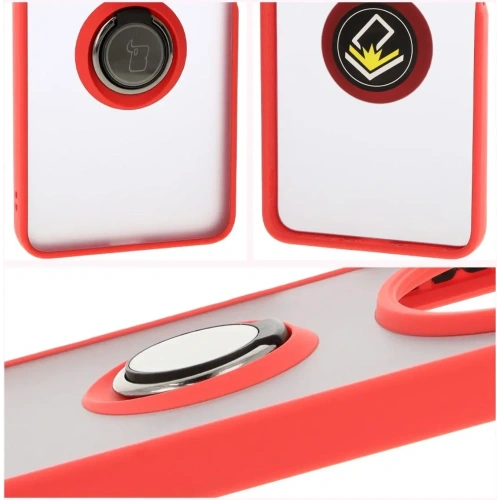 Kup Bizon Case Hybrid Ring Xiaomi Redmi 14C 4G / POCO C75 füstös piros kerettel - BIZ6943 - {ean13} - Sklep Home Screen