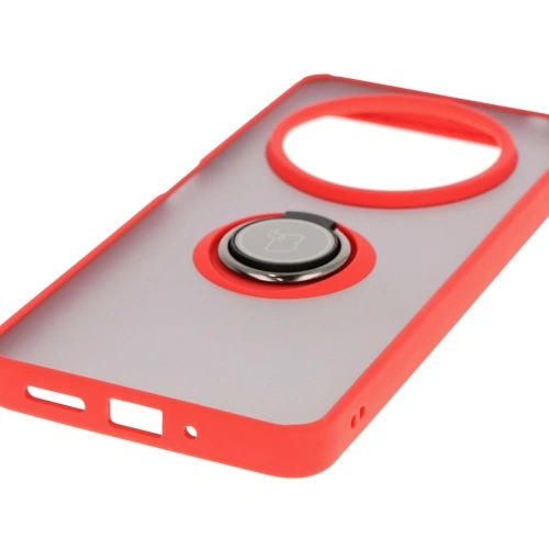 Kup Bizon Case Hybrid Ring Xiaomi Redmi 14C 4G / POCO C75 füstös piros kerettel - BIZ6943 - {ean13} - Sklep Home Screen
